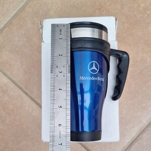 20 oz Mercedes-Benz Genuine Travel Husky Aluminum Tumbler in blue
